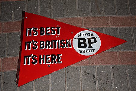 B.P.MOTOR SPIRIT PENNANT - click to enlarge